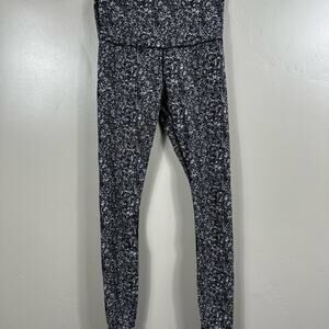 Varley Lets Go Running Leggings Black and Grey Camo Size XS